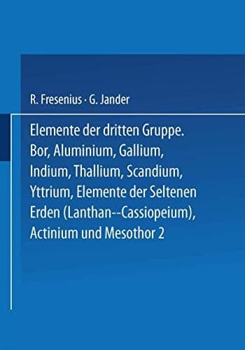 Elemente der Dritten Gruppe Bor · Aluminium · Gallium · Indium · Thallium · Scandium · Yttrium · Elemente der Seltenen Erden (Lanthan bis Cassiopeium) · Actinium