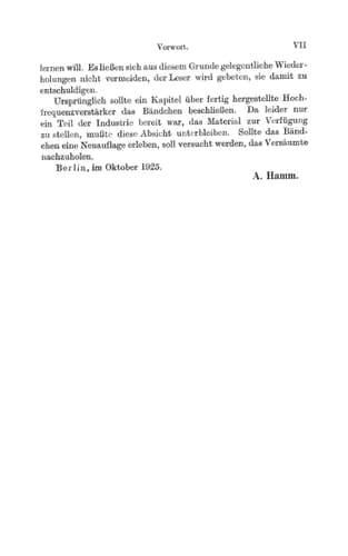 Hochfrequenz-Verstärker (Bibliothek des Radio Amateurs (geschlossen), 24) (German Edition)