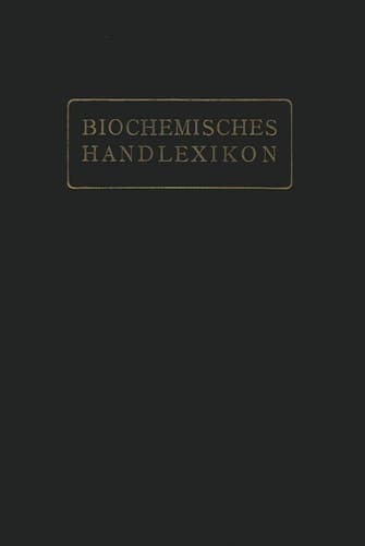 Biochemisches Handlexikon XIII. Band (6. Ergänzungsband)