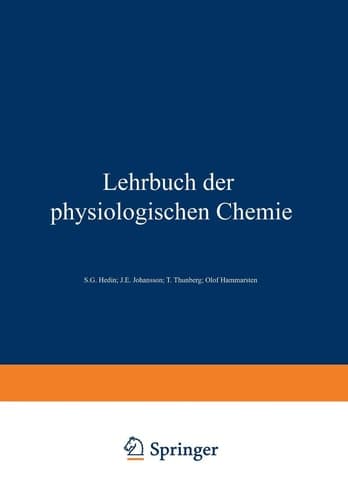 Lehrbuch der Physiologischen Chemie