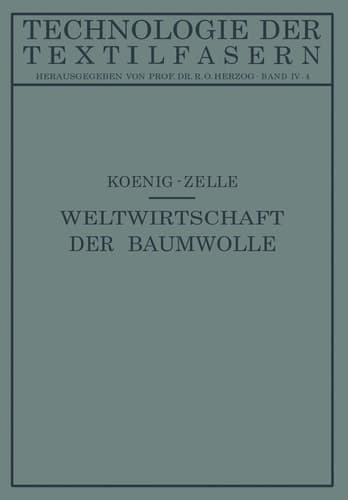 Die Weltwirtschaft der Baumwolle