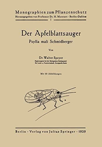 Der Apfelblattsauger Psylla mali Schmidberger