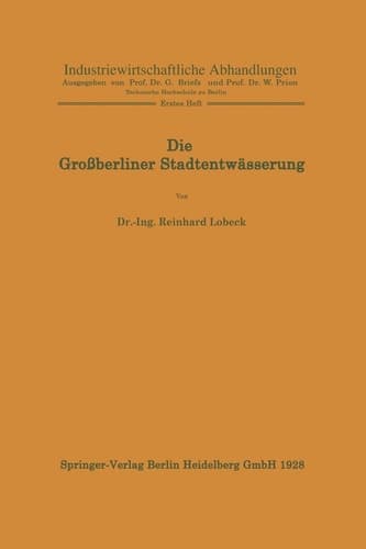 Die Großberliner Stadtentwässerung