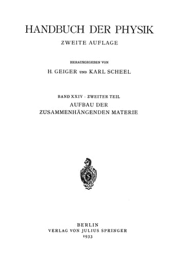 Aufbau der zusammenhängenden Materie