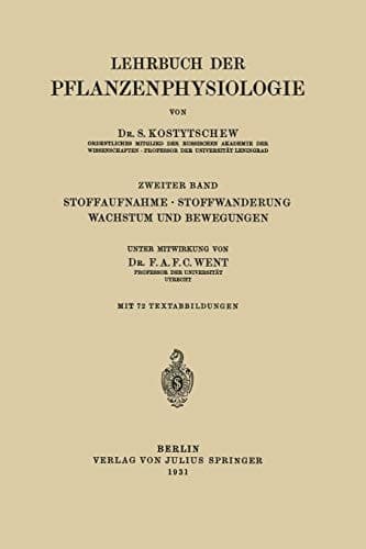 Stoffaufnahme · Stoffwanderung Wachstum und Bewegungen