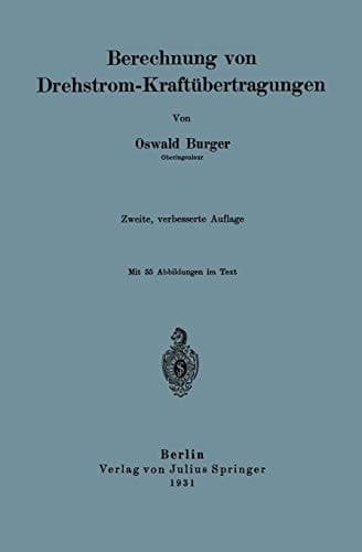 Berechnung von Drehstrom-Kraftübertragungen