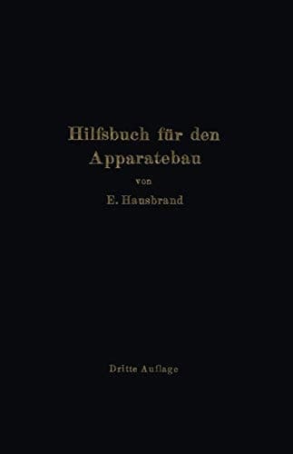 Hilfsbuch Für Den Apparatebau (German Edition)