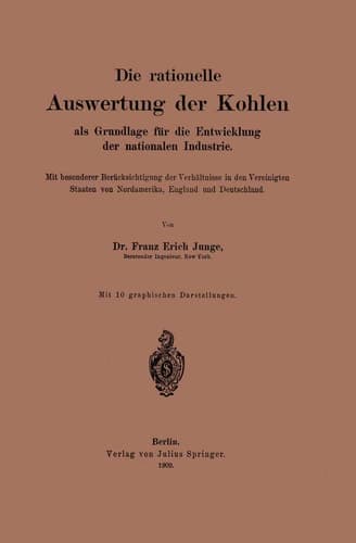 Die rationelle Auswertung der Kohlen als Grundlage für die Entwicklung der nationalen Industrie (German Edition)