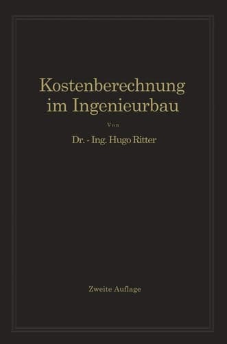 Kostenberechnung im Ingenieurbau