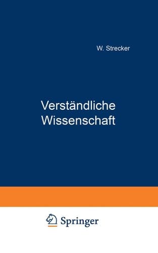 Verständliche Wissenschaft Einführung in die anorganische Chemie