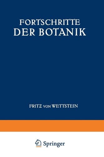 Fortschritte der Botanik Siebenter Band Bericht Über das Jahr 1973