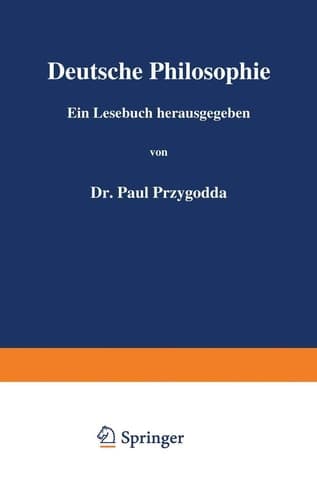 Deutsche Philosophie Zweiter Band