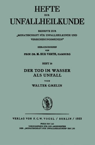 Der Tod im Wasser als Unfall
