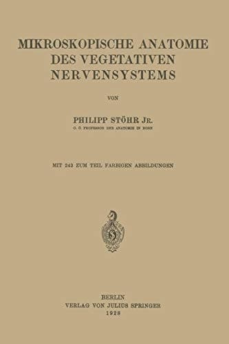 Mikroskopische Anatomie des Vegetativen Nervensystems (German Edition)