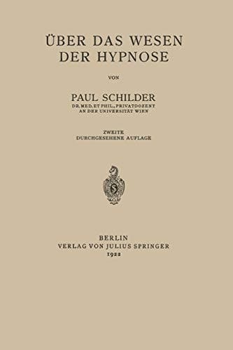 Über das Wesen der Hypnose