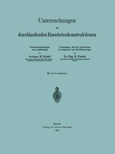 Untersuchungen an durchlaufenden Eisenbetonkonstruktionen (German Edition)