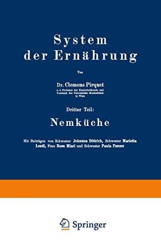 System der Ernährung Dritter Teil: Nemküche