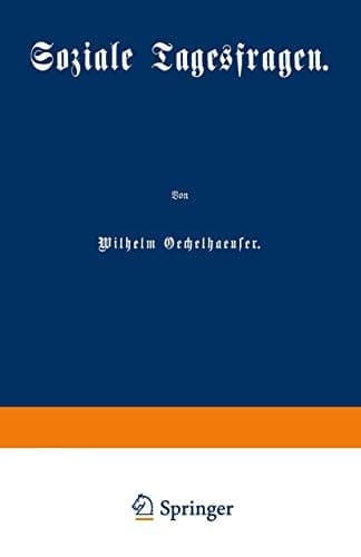 Soziale Tagesfragen (German Edition)