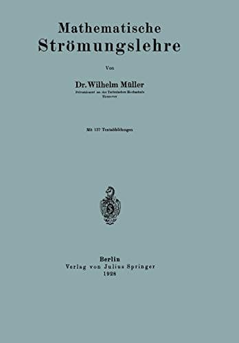 Mathematische Strömungslehre (German Edition)