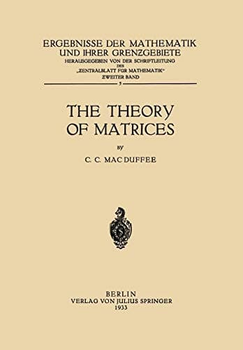 The Theory of Matrices