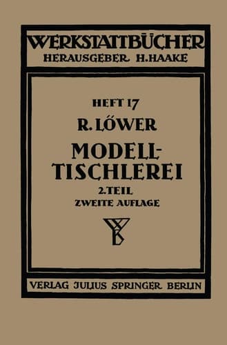 Modelltischlerei Heft 17