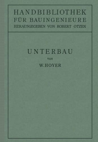 Unterbau II. Teil Eisenbahnwesen und Städtebau.