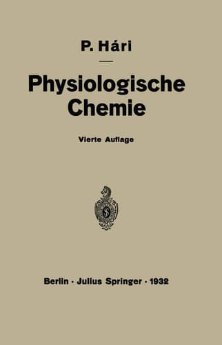 Kurzes Lehrbuch der Physiologischen Chemie (German Edition)