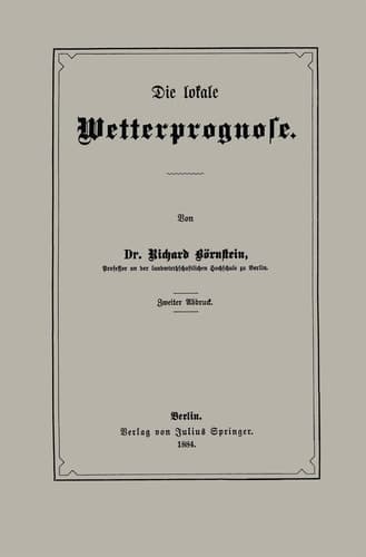 Die lokale Wetterprognose (German Edition)