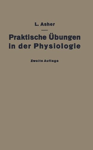 Praktische Übungen in der Physiologie: Eine Anleitung für Studierende (German Edition)