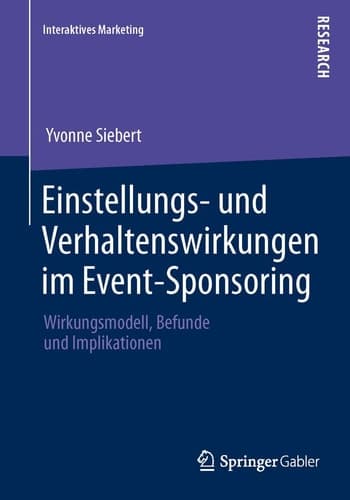 Einstellungs- und Verhaltenswirkungen im Event-Sponsoring Wirkungsmodell, Befunde und Implikationen