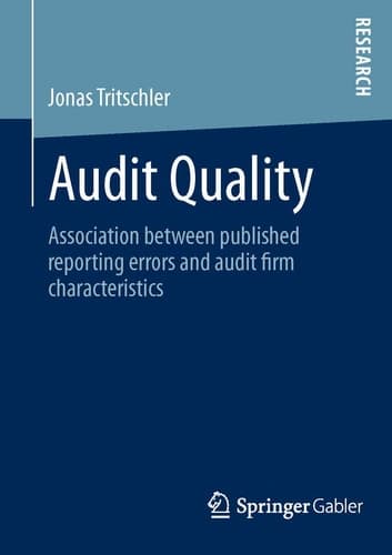 Audit Quality Association between published reporting errors and audit firm characteristics