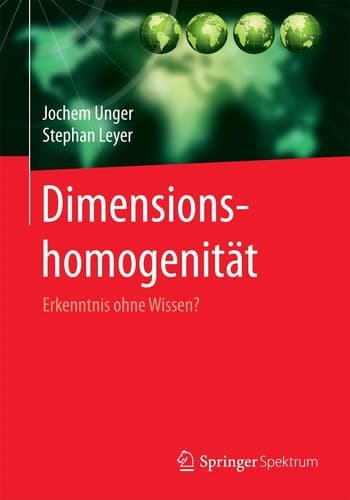 Dimensionshomogenität Erkenntnis ohne Wissen?
