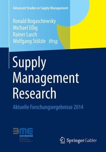 Supply Management Research Aktuelle Forschungsergebnisse 2014