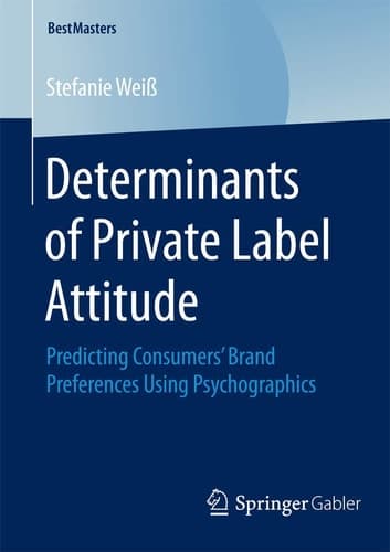 Determinants of Private Label Attitude Predicting Consumers’ Brand Preferences Using Psychographics