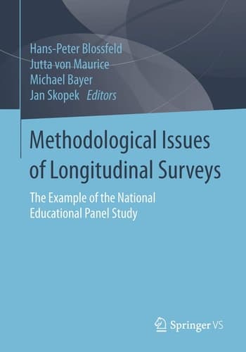 Methodological Issues of Longitudinal Surveys The Example of the National Educational Panel Study