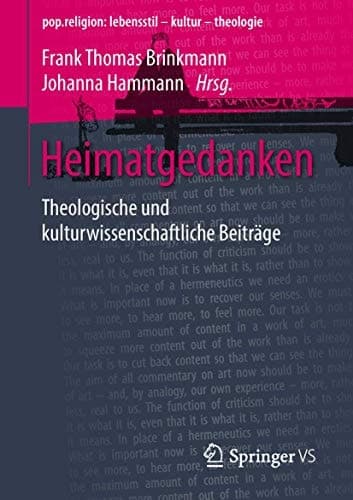 Heimatgedanken Theologische und kulturwissenschaftliche Beiträge