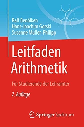 Leitfaden Arithmetik Für Studierende der Lehrämter