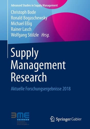Supply Management Research Aktuelle Forschungsergebnisse 2018