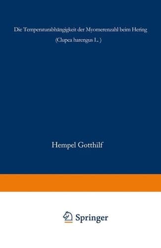 Die Temperaturabhängigkeit der Myomerenzahl beim Hering Clupea harengus L.