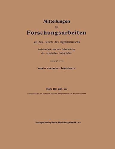 Mitteilungen über Forschungsarbeiten auf dem Gebiete des Ingenieurwesens