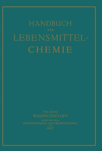 Wasser und Luft Ƶweiter Teil Untersuchung und Beurteilung des Wassers I Luft