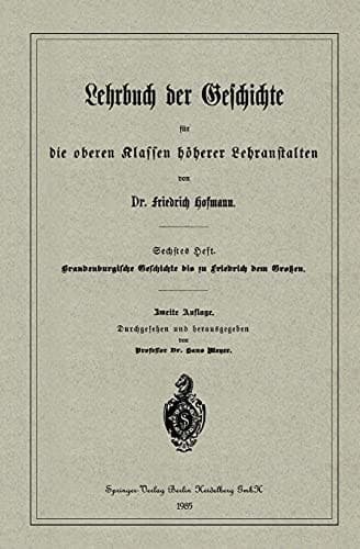 Brandenburgische Geschichte bis zu Friedrich dem Großen