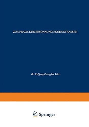 Zur Frage der Besonnung Enger Strassen