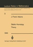 Stable Homotopy Theory