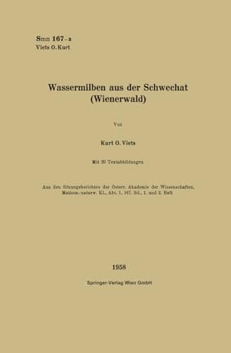 Wassermilben aus der Schwechat (Wienerwald) (German Edition)