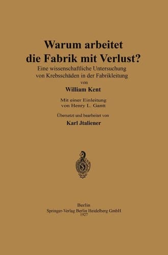 Warum arbeitet die Fabrik mit Verlust? Eine wissenschaftliche Untersuchng von Krebsschäden in der Fabrikleitung