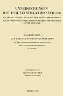 Dissertation zur Erlangung des Doktorgrades Bei der Naturwissenschaftlichen Fakultät der Justus Liebig-Hochschule zu Giessen