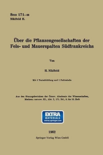 Über die Pflanzengesellschaften der Fels- und Mauerspalten Südfrankreichs (German Edition)