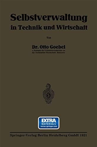 Selbstverwaltung in Technik und Wirtschaft