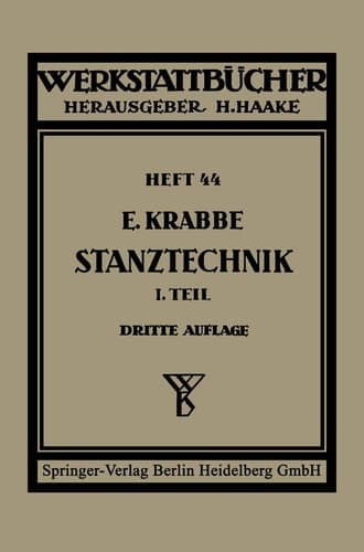 Schnittechnik Erster Teil Schnittechnik. Technologie des Schneidens Die Stanzerei